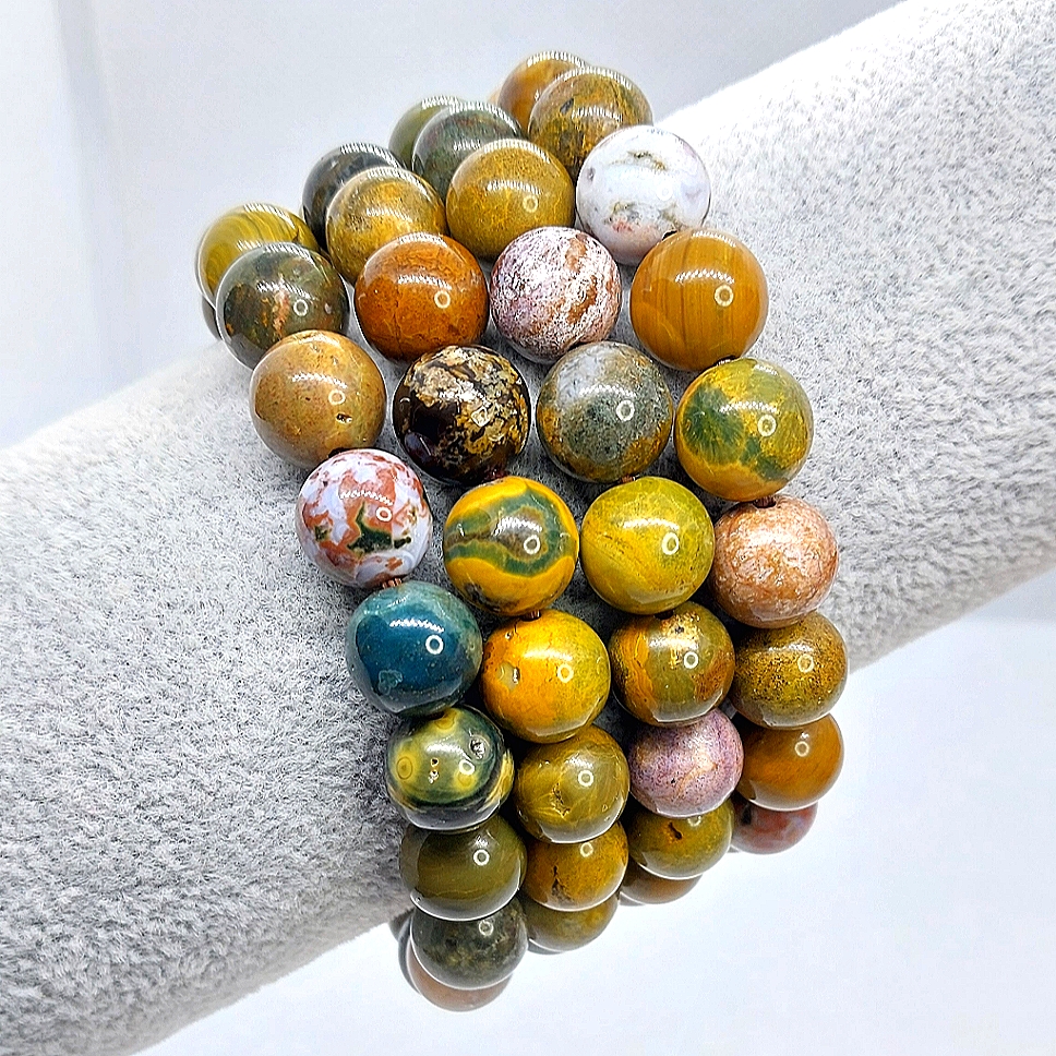 10mm Ocean Jasper Bracelets 18$